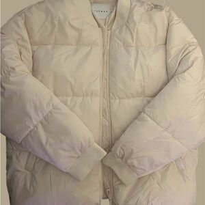 Topman Beige Puffer Jacket